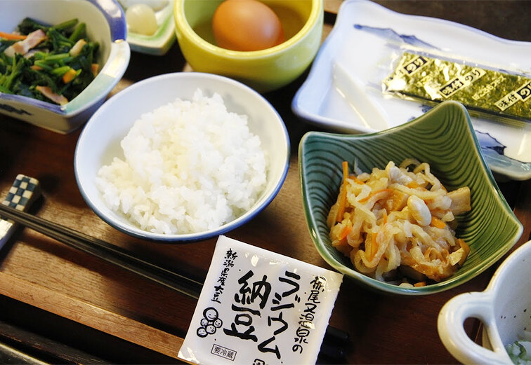 栃尾又温泉のラジウム納豆ごはん